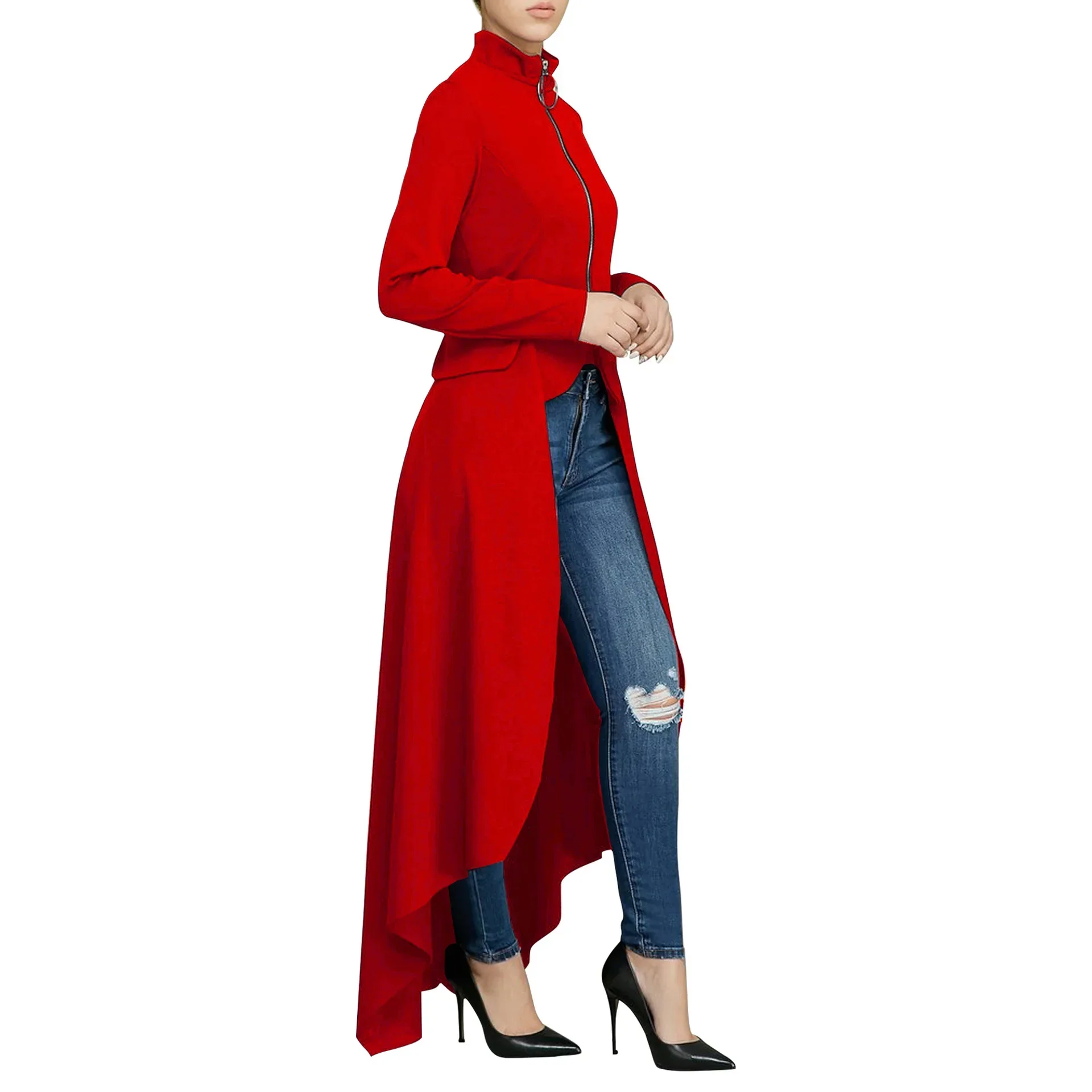Manteau Vampire Femme - Long Gothique Asymétrique