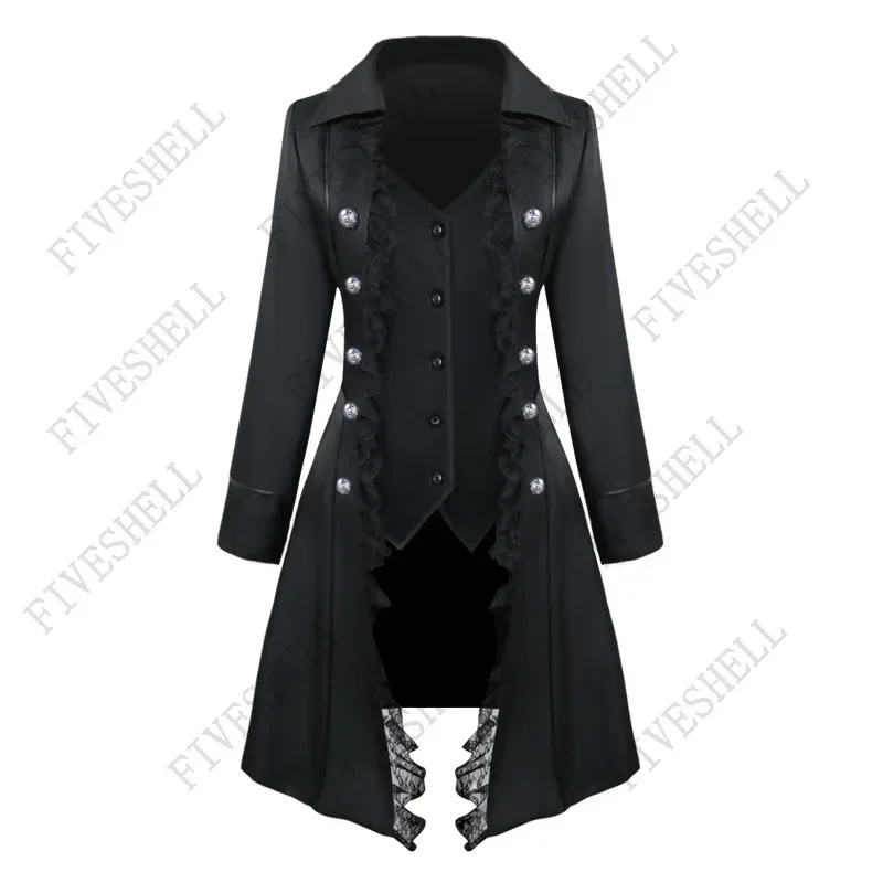 Veste Gothique Victorienne Femme - Manteau en Dentelle Noir ou Rouge
